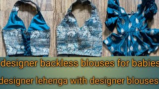 #desginerblouse# how to cut and sew designer blouse for babiesडीजाईनर ब्लाउज बनाना सीखे आसानी से