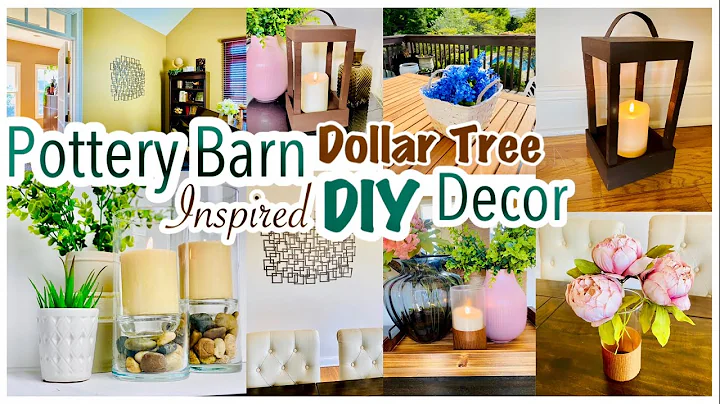 POTTERY BARN Inspired DIY Decor // DOLLAR Tree DIYS!!