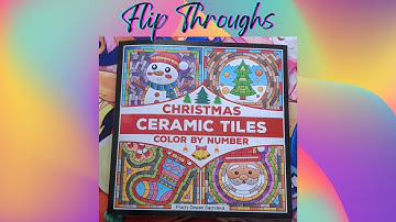 Christmas Ceramic Tiles Color by Number by Prachi Dewan Sachdeva Flip Through