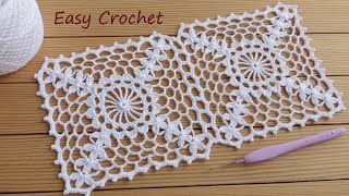 ОЧЕНЬ ПРОСТО!!! Ажурный КВАДРАТНЫЙ МОТИВ вязание крючком Easy Crochet square motifs for beginners