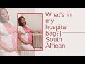 What's in my hospital bag + baby bag? | 2nd time mom | Repeat C section | South African Youtuber