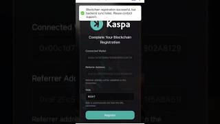 how to register kaspa coin mining#kaspatoken #kaspablockchain