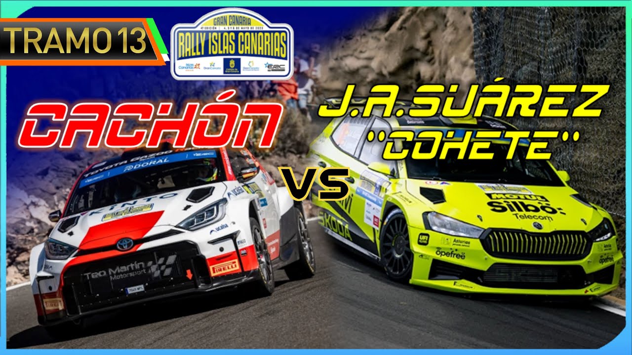 RALLY ISLAS CANARIAS 2024 | ERC/SCER Onboard Etapa 13: CACHÓN vs J.A.SUÁREZ 