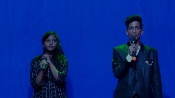 master host anchoring in school of class 8 students