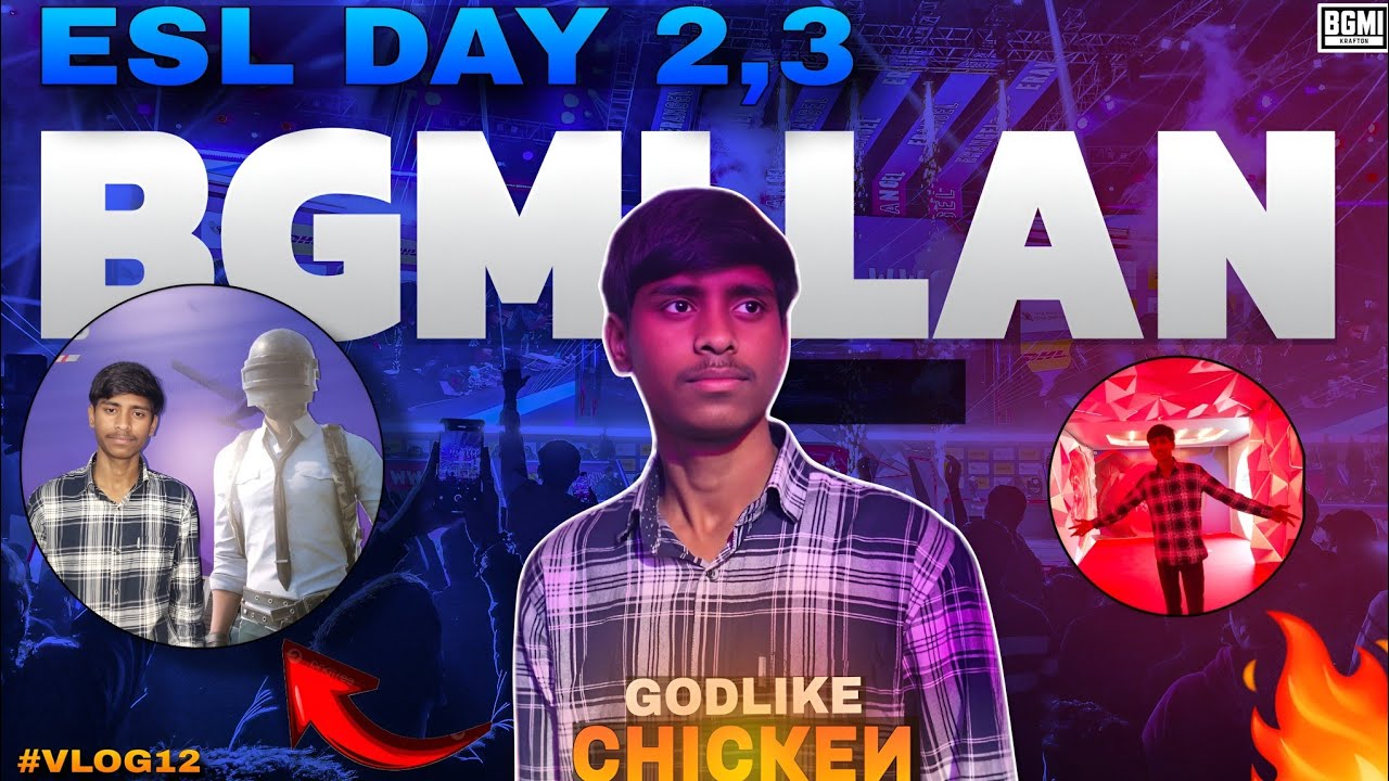 ESL LAN DAY 2,3 Bgmi Tournament #vlog - YouTube