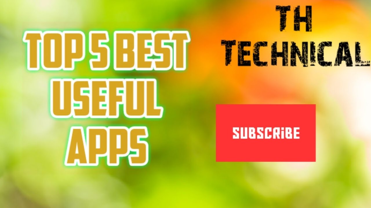 TOP 5 Best Useful Apps for Android - YouTube