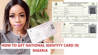 HOW TO GET NATIONAL IDENTITY CARD IN NIGERIA, FULL PROCESS