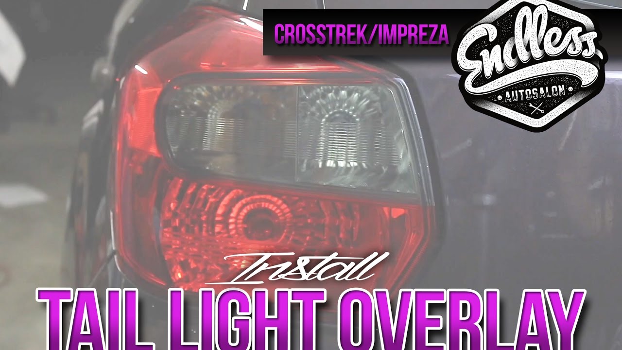 12 16 Impreza Crosstrek Tail Light Overlay