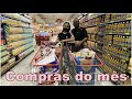 COMPRAS DO MÊS🛒| Quanto gastamos?  Fui no Aniversário Guanabara será que valeu a pena #comprasdomês