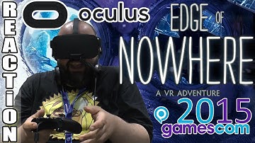 OCULUS RIFT Reaction!!! / Edge of Nowhere VR (Gamescom 2015)