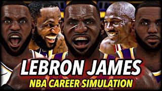 I Simulated The Rest of LEBRON JAMES' NBA Career... and this happened