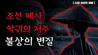 [공포·조선괴담]..불상이 악귀로 변한 순간, 조선 시대 폐사에 얽힌 섬뜩한 진실. | 조선괴담·무서운이야기