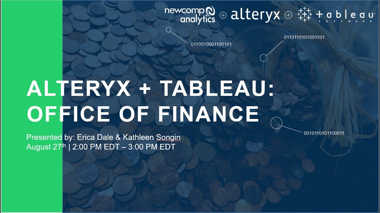 Alteryx + Tableau: Управление финансами