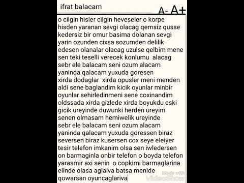 İfrat balacam sozleri