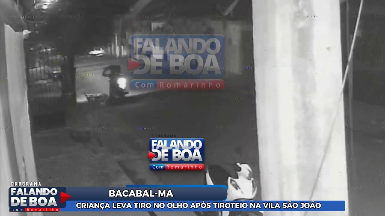 CRIANÇA LEVA TIRO NO OLHO APÓS TIROTEIO NA VILA SÃO JOÃO