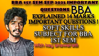 Top 10 most Important questions Soft Skills for Managers BBA 1st Sem Questions & Answers 14 marks screenshot 1