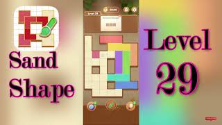 Sand Shape Level 29 Walkthrough 🔶 | Geometric Logic Puzzle Solution | MiniBoss