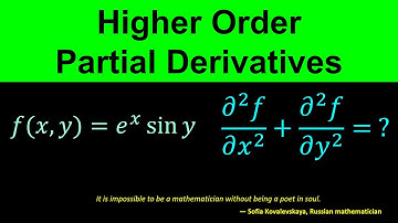 Higher Order Partial Derivatives