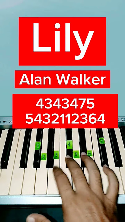 Lily - Alan Walker (Piano Tutorial) #tiktok #shorts #fyp #music
