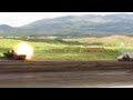 2012　10式戦車　スラローム射撃の命中精度　Type10 Slalom Shooting