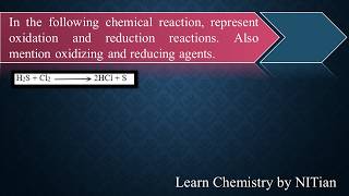 In the following chemical reaction, represent oxidation and reduction reactions.