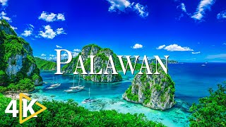 FLYING OVER PALAWAN (4K UHD) - Calming Music Along With Beautiful Nature Videos - 4K Video Ultra HD