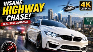 Insane Supercar Highway Chase! Realistic Car Driving Gameplay 4K | No Commentary screenshot 3