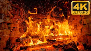 The BEST Christmas Fireplace with Crackling Fire Sounds 3 HOURS 🔥🔥 4K Fireplace Screensaver for TV