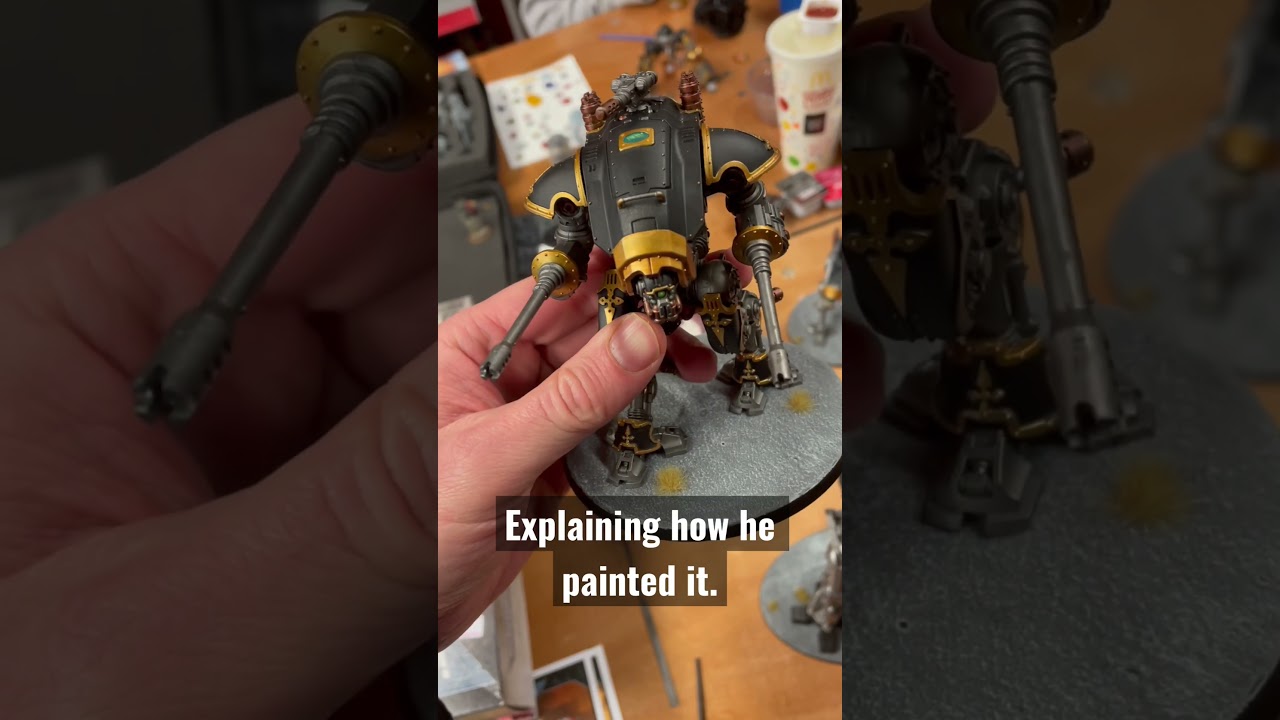 Оруженосец Ада, нарисованный для Warhammer 40,000 Knights