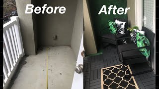 DIY Apartment Small Balcony Makeover