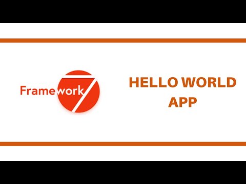 Framework7 - Setup Hello World App