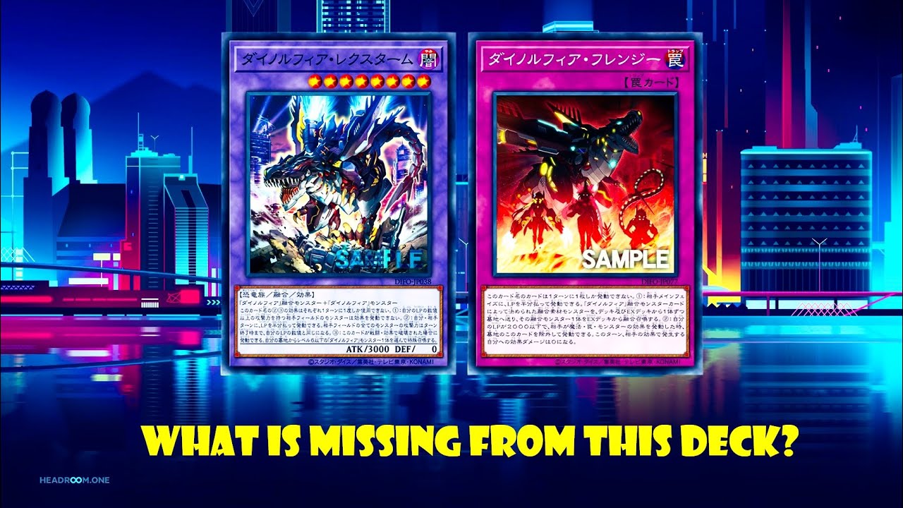 (YGOPRO)Dinorphia  deck,Dinorphia Rexturm & Dinorphia Frenzy,Dimension Force