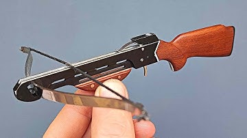 Amazing  mini crossbow DIY