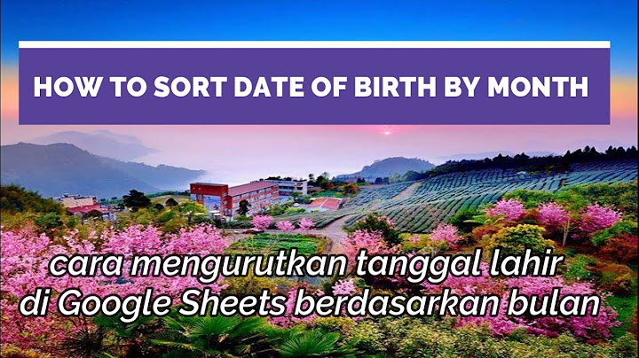 Urutan tanggal di google sheets