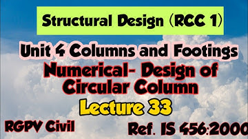 RCC 1 Design of Circular Column @learnwithshruti7680