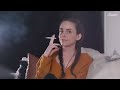 Woman Smoking in a Yellow Shirt 🚬💛 | Relaxing Vibes