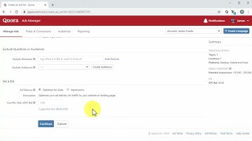 FREE QUORA Marketing 2022 - Complete Course - Video 9 Setting Up A Traffic Campaign On Quora