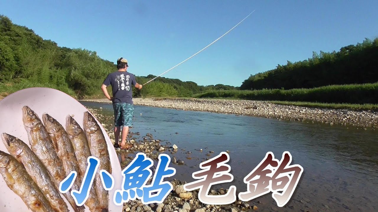 釣り 流し毛鉤で小鮎釣り 昔ながらの鮎毛針釣法 コアユ釣り 塩焼きうまいぞ 川の小物釣り35 琵琶湖 Fishing Youtube