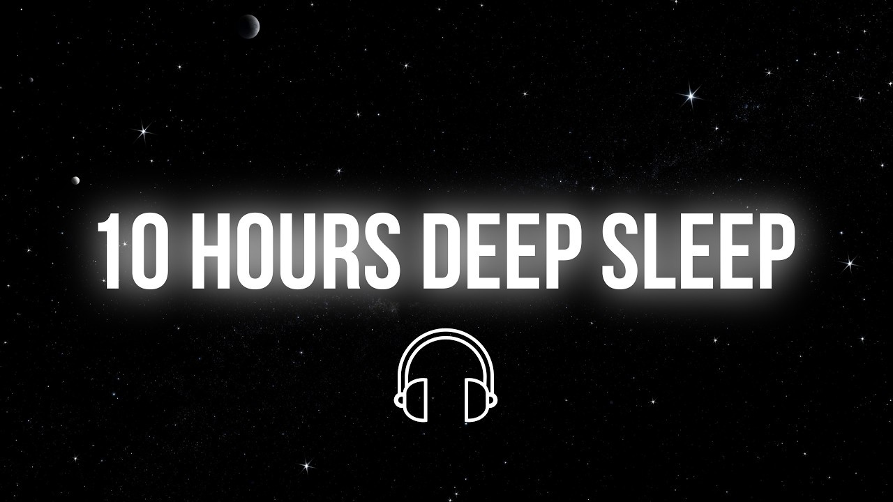 Deep Space Stars 4K Screensaver | 10 Hours of Relaxing Ambient Music for Sleep | OLED Black Screen