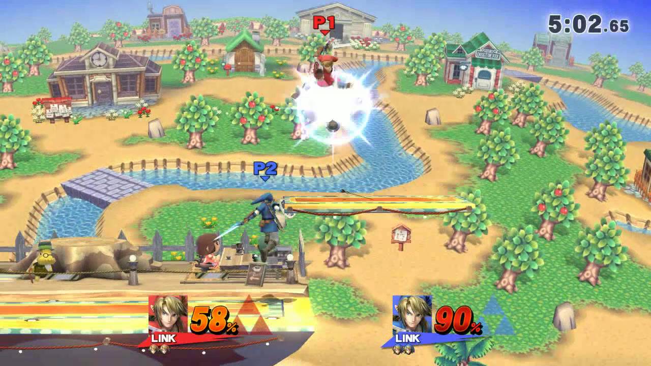Nimious (Link) Vs. yarnfang (Link) SSB4 Friendlies Match 7 super smash bros. characters