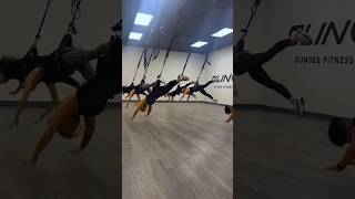 Elevate your cardio — literally! #bungeefitness #workout #lowimpact #highintensity #cardio #pumpit