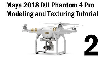 Maya 2018 DJI Phantom 4 Pro Tutorial (PART 2) Template and Cylinders