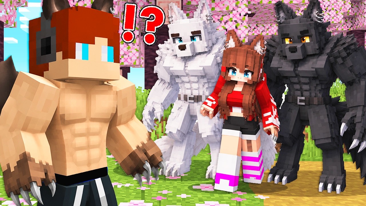 TJ Met WEREWOLF GIRL AND Become WOLF in VILLAGE!? Can JJ ESCAPE?  - Maizen Minecraft JJ & Mikey