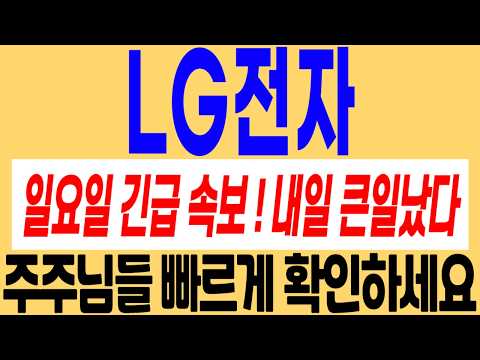 #lg전자 #<strong>lg전자주가</strong> #lg전자주가전망