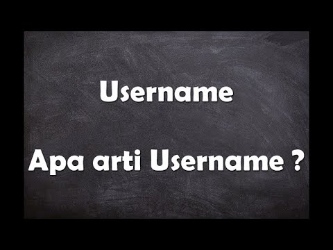 Video: Apa perbedaan antara nama pengguna dan kata sandi?