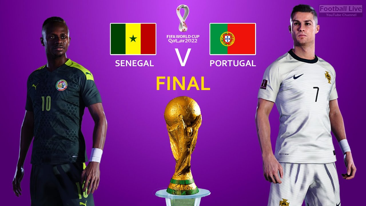FIFA World Cup Final 2022 Senegal Vs Portugal Ronaldo Vs Mane eFootball PES