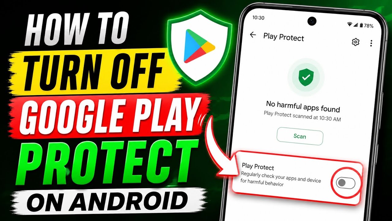 How to Turn off Google Play Protect on Android - YouTube