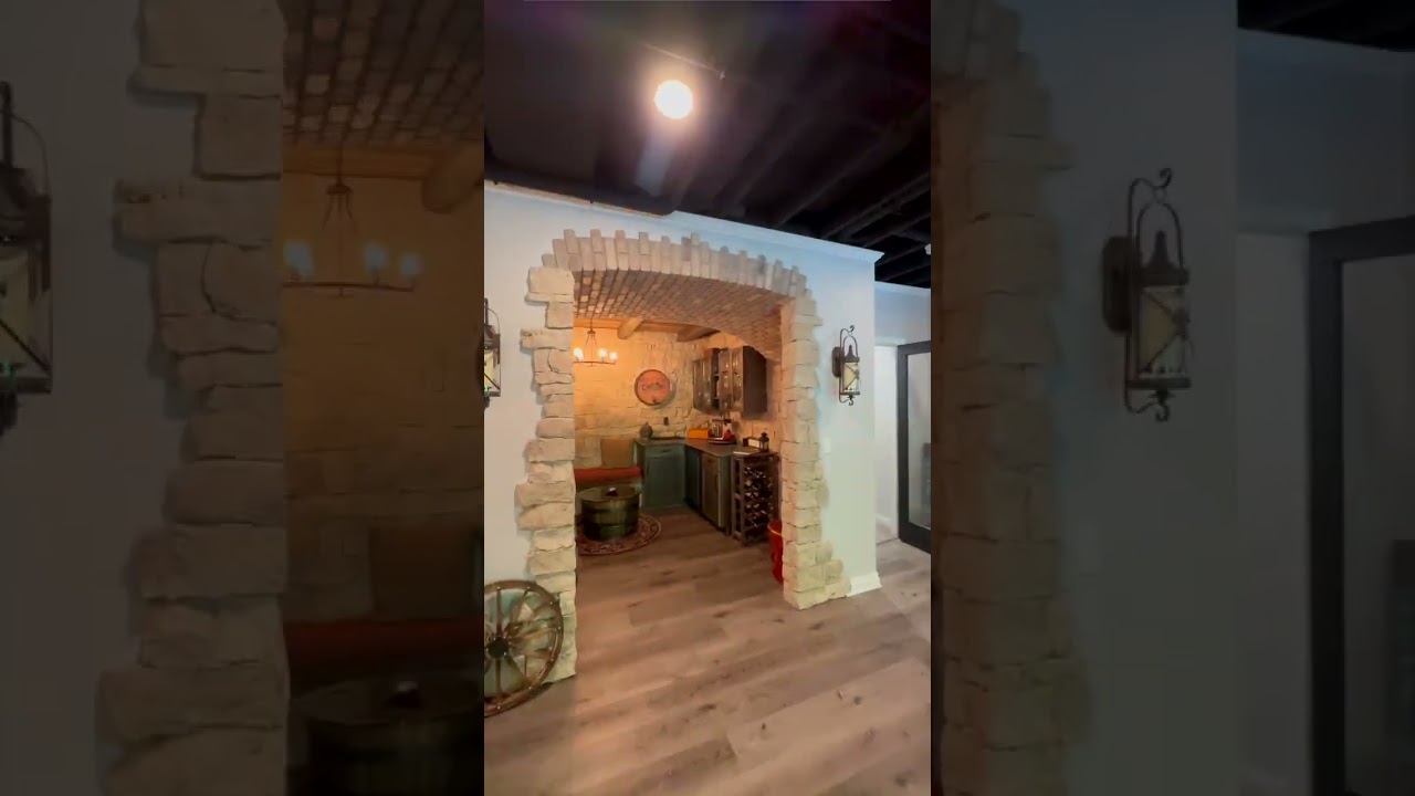 Dream Basement Renovation: Custom Wine Cellar, Full Kitchen & Much More 