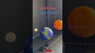 Solar Lunar Eclipseearth Rotation Working Model Science Project Nakulsahu