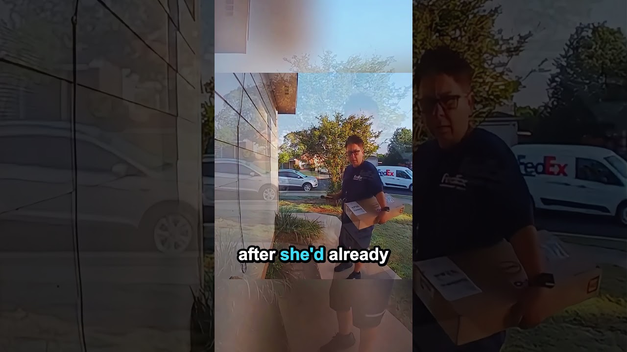 Камера дверного звонка запечатлела этот момент!